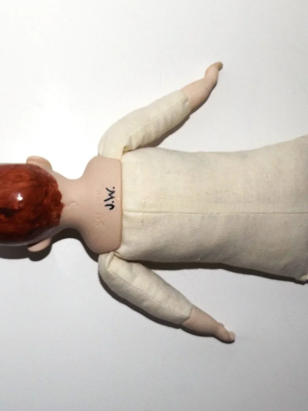 Antique-Vintage German 13” Cabinet Sized Schoolboy Bisque China Head Doll